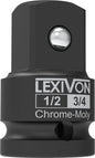 LEXIVON 1/2-Inch Impact Socket Adapter. 1/2 Female x 3/4 Male Increaser | Chrome-Molybdenum alloy steel = Fully Impact Rated (LX-401)