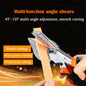 Miter Shear Cutting Tool 45¡ã-135¡ã Adjustable Angle with 10 Replacement Blades ¨C Precision Stainless Steel Cutter for Trim. Soft Wood. Shoe Mold. Rubber. Plastic ¨C Ergonomic Handle. Rust-Resistant