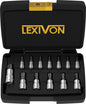 LEXIVON Tamper Proof Torx Bit Socket Set. Premium S2 Alloy Steel | 13-Piece Security Star T8 - T60 Set | Enhanced Storage Case (LX-146)